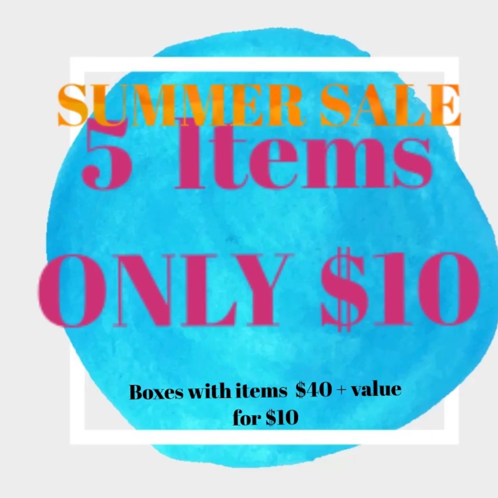 Summer Sale 5 items for $10 Tops, shorts and more